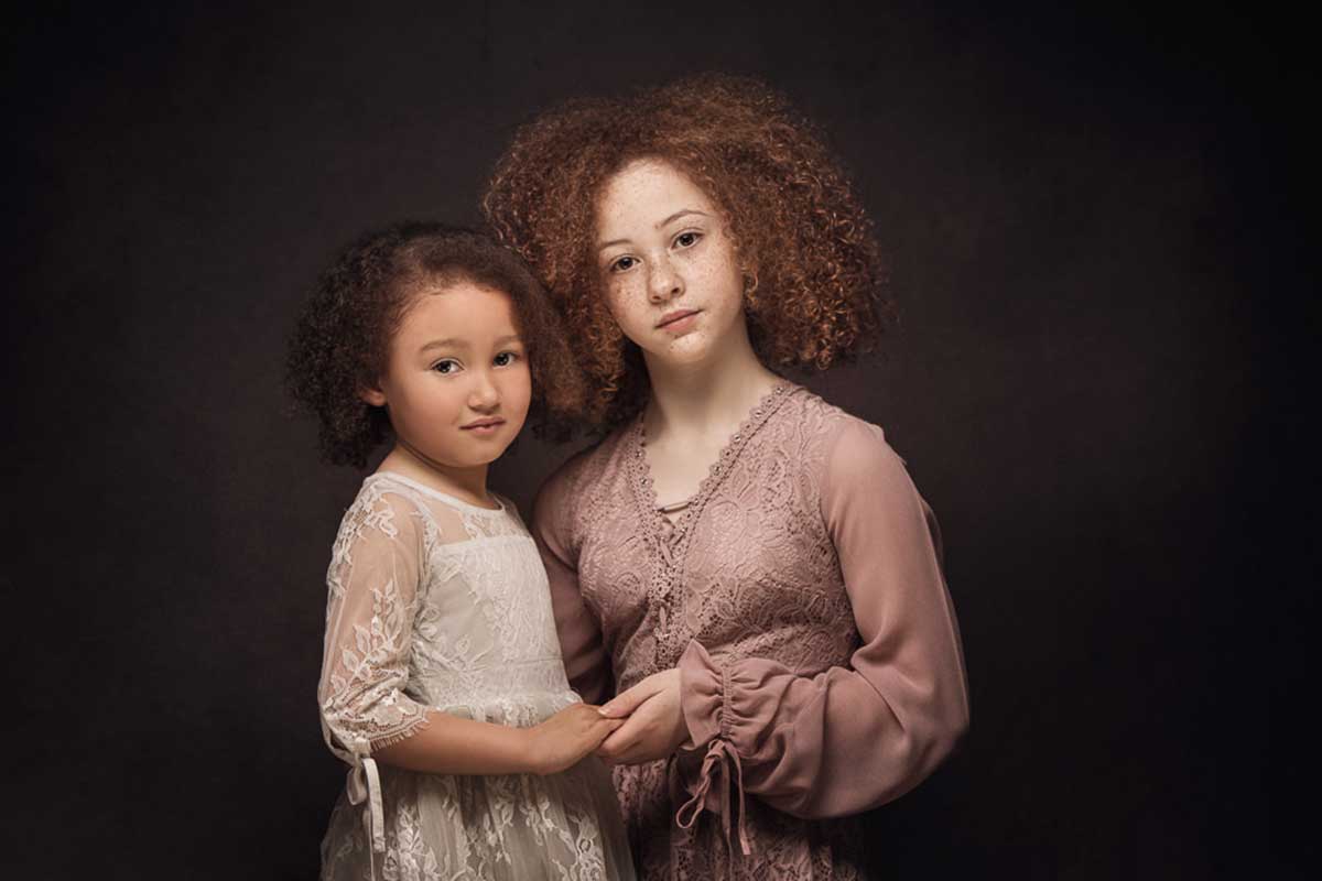 Fine Art Portrait of two sisters